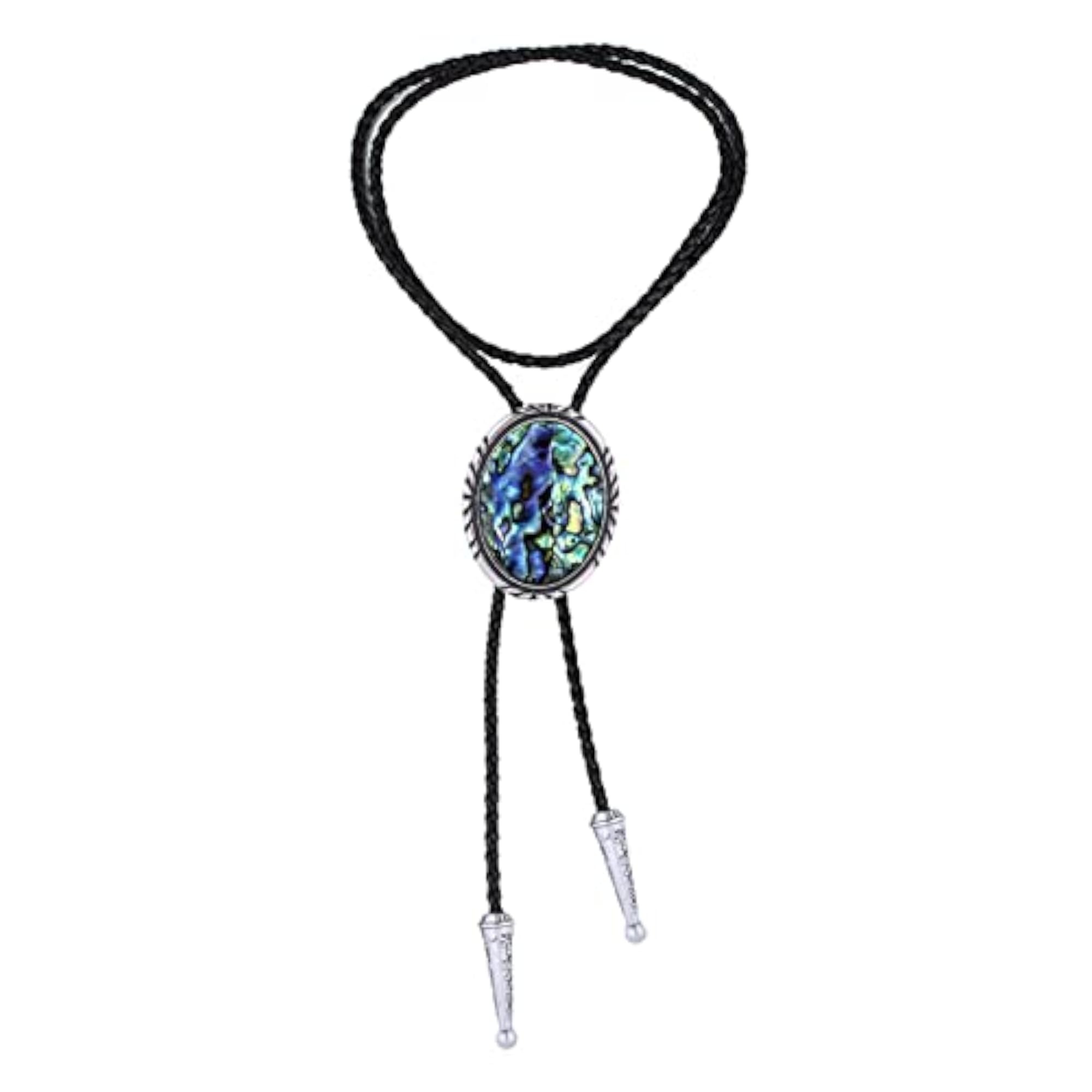 Men's Adjustable Bolo Tie Western Cowboy Necklace